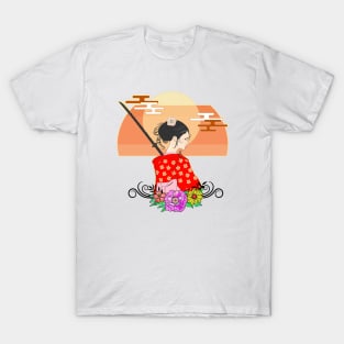 Samurai Girl Onna Musha T-Shirt